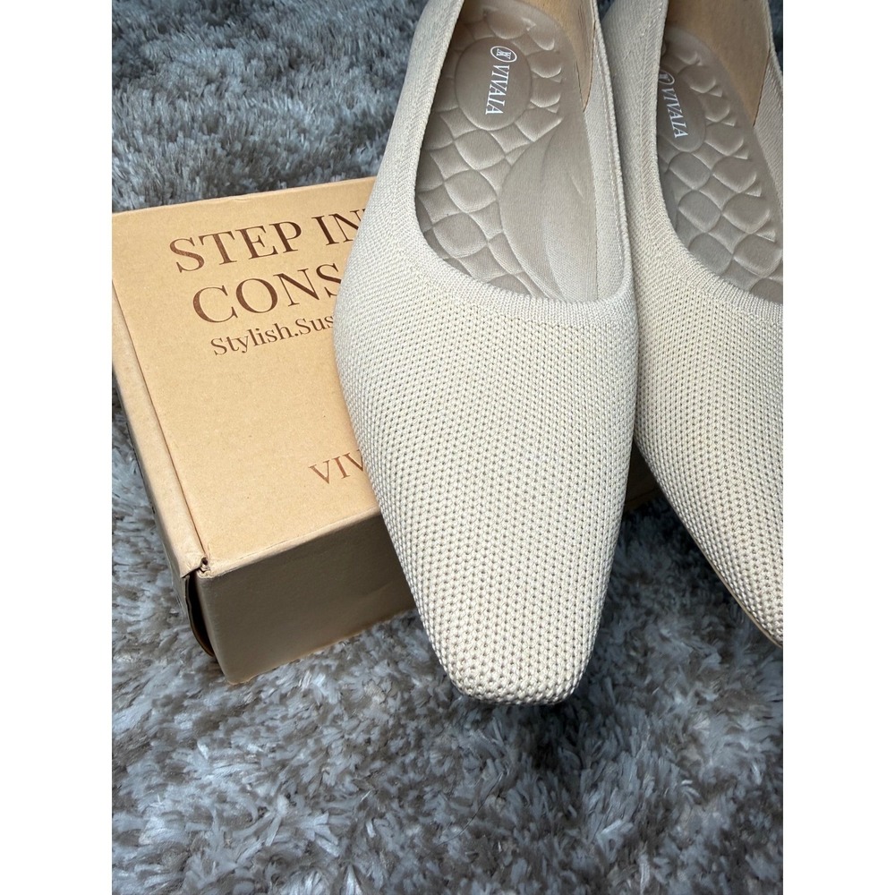VIVAIA Kathleen Mini Square-Toe Flats EU 39 / US 8 - Picture 7 of 9